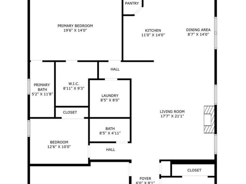 9814 Fernspray Road, Charlotte, NC 28215.  MLS# CAR4254340, YatesRealty ID 29114. Floor Plan for 9814 Fernspray Rd
