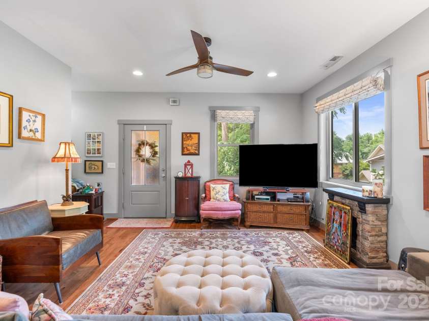 37 Bryant Street, Asheville, NC 28806.  MLS# CAR4332306, YatesRealty ID 29119. Living Room Area w/ Large windows