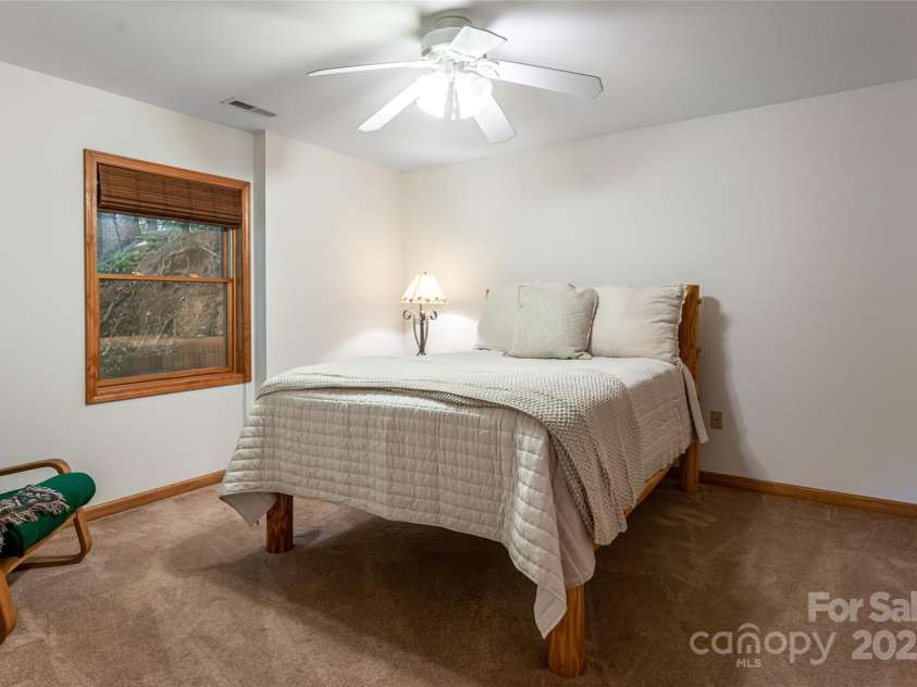 380 Allison Drive, Maggie Valley, NC 28751.  MLS# CAR4273769, YatesRealty ID 29120. 2nd bedroom on lower level