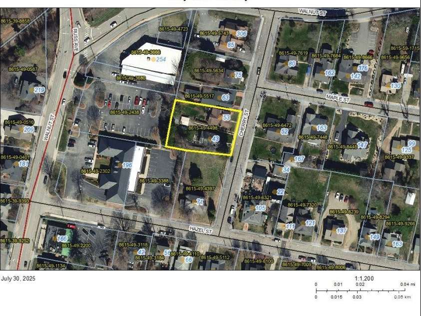 43 & 53 Cherry Street, Waynesville, NC 28786.  MLS# CAR4287122, YatesRealty ID 29122. 