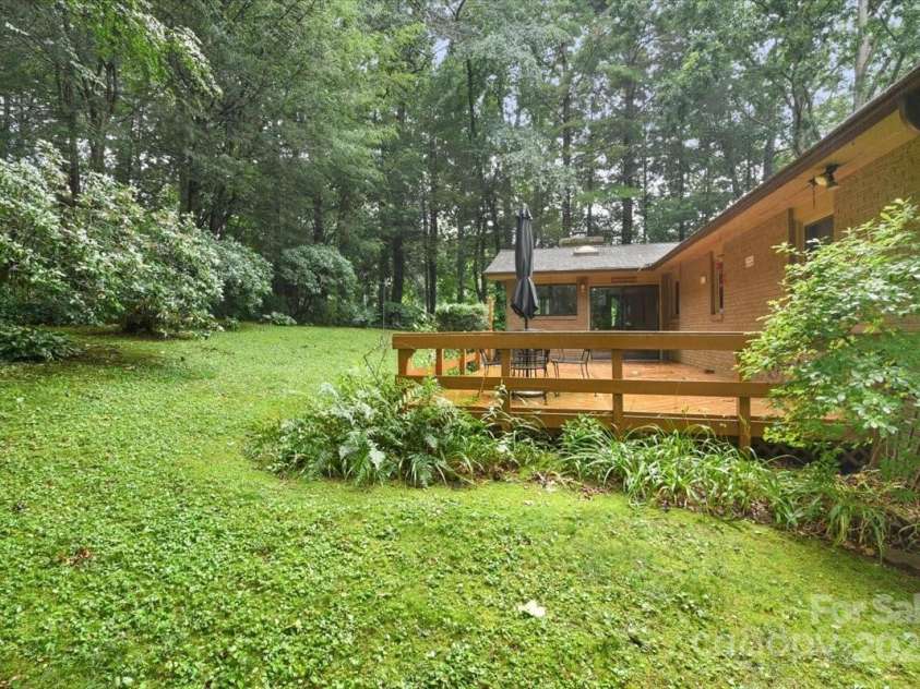 111 Cannon Drive, Hendersonville, NC 28792.  MLS# CAR4278342, YatesRealty ID 29128. Backyard