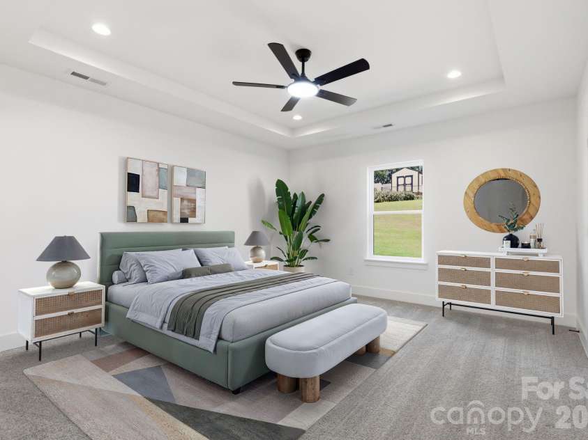 325 Chapel Street, Landis, NC 28088.  MLS# CAR4415900, YatesRealty ID 29128. Primary Bedroom Virtually Staged
