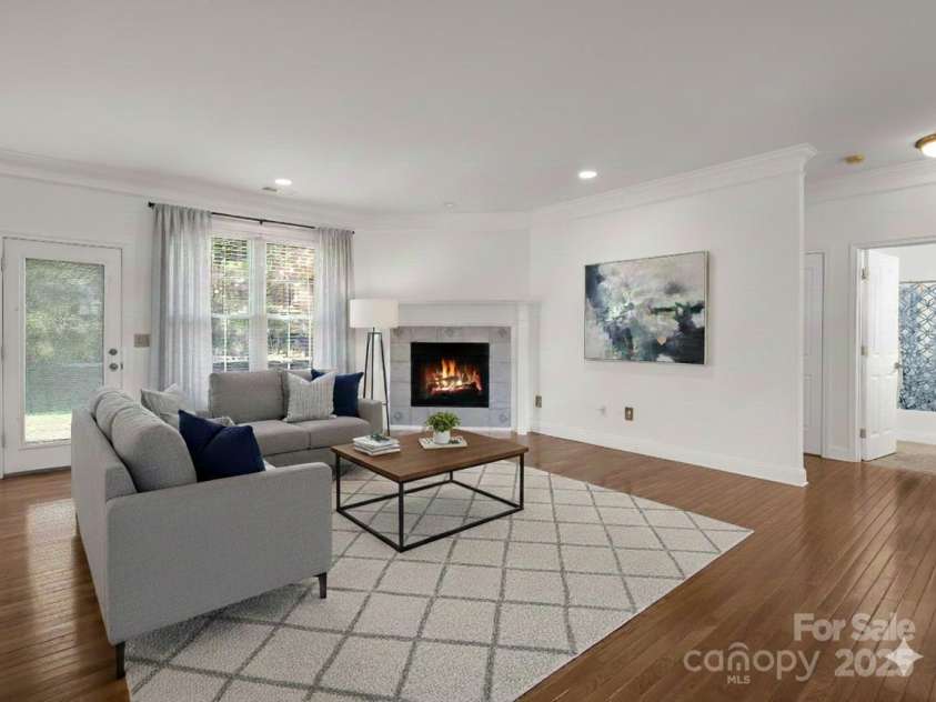 124 Shadow View Drive, Leicester, NC 28748.  MLS# CAR4273794, YatesRealty ID 29136. Open concept living area *virtually staged*