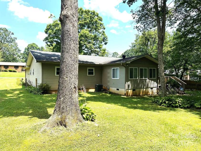 25 Norman Road, Fletcher, NC 28732.  MLS# CAR4278825, YatesRealty ID 29147. Back of house