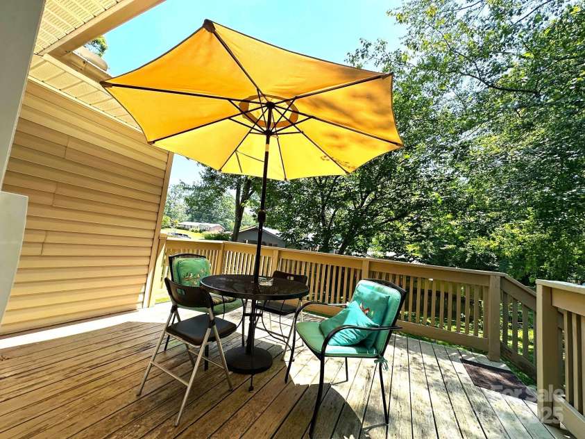 25 Norman Road, Fletcher, NC 28732.  MLS# CAR4278825, YatesRealty ID 29147. Nice deck for entertaining