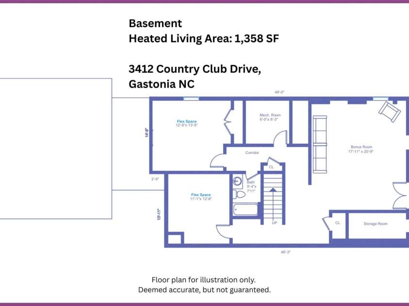 3412 Country Club Drive, Gastonia, NC 28056.  MLS# CAR4238417, YatesRealty ID 29153. 