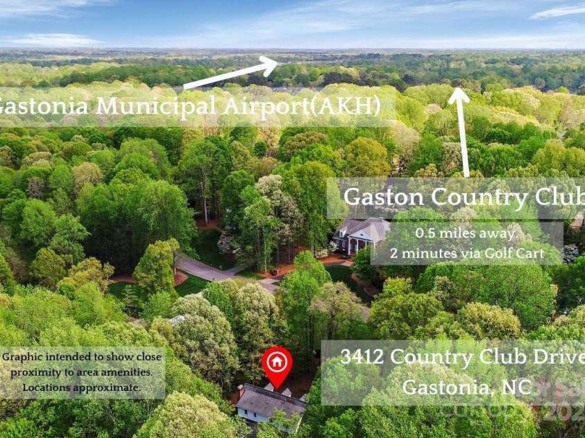 3412 Country Club Drive, Gastonia, NC 28056.  MLS# CAR4238417, YatesRealty ID 29153. 