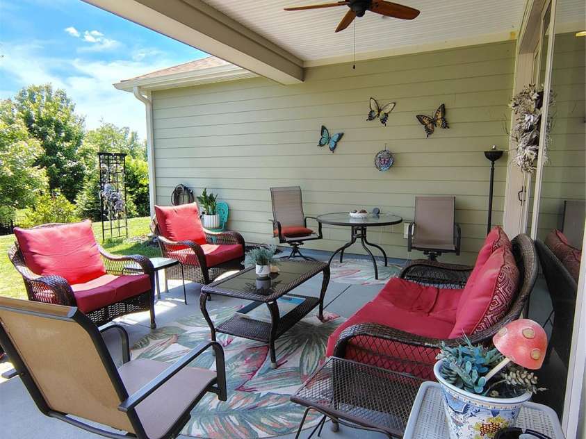 6224 Raven Rock Drive, Denver, NC 28037.  MLS# CAR4390596, YatesRealty ID 29153. Covered back Patio