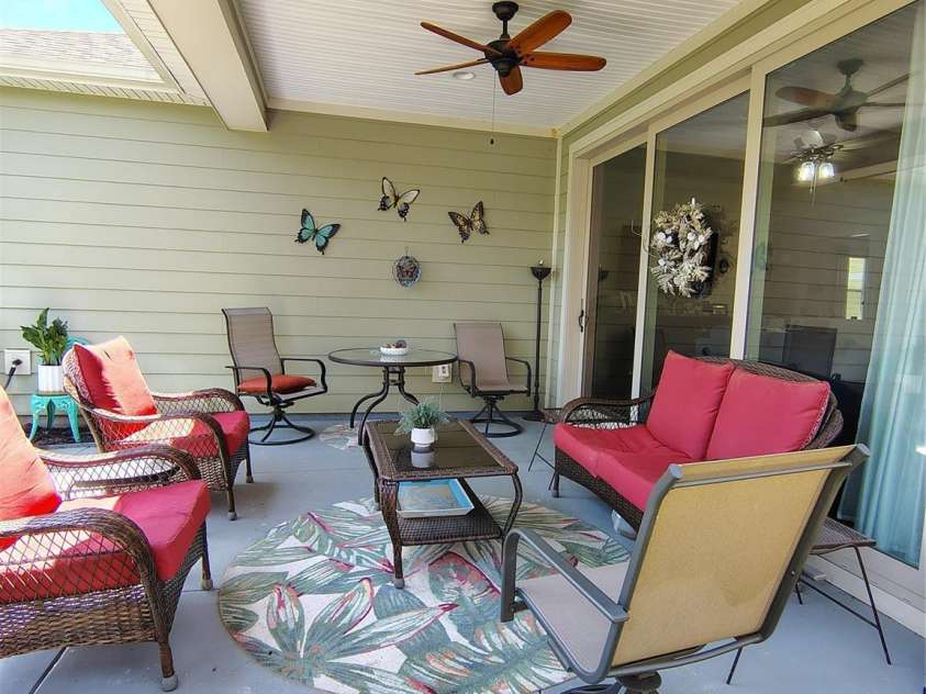 6224 Raven Rock Drive, Denver, NC 28037.  MLS# CAR4390596, YatesRealty ID 29153. Covered back Patio featuring double sliding doors