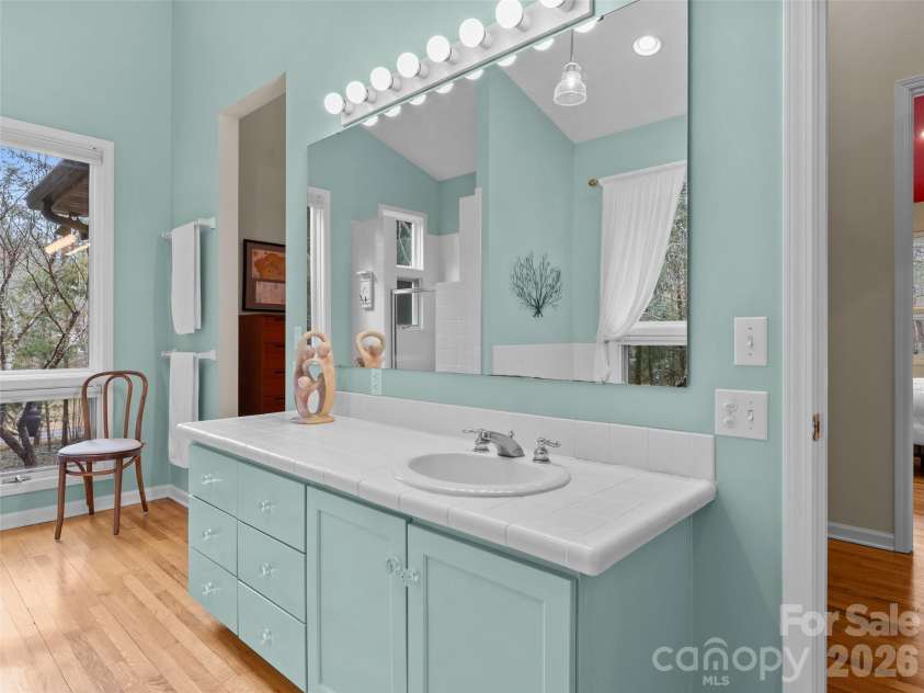 203 Heathcote Road, Hendersonville, NC 28791.  MLS# CAR4350178, YatesRealty ID 2916. Double vanity
