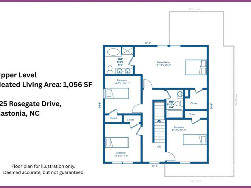 725 Rosegate Drive, Gastonia, NC 28056.  MLS# CAR4279546, YatesRealty ID 29160. 