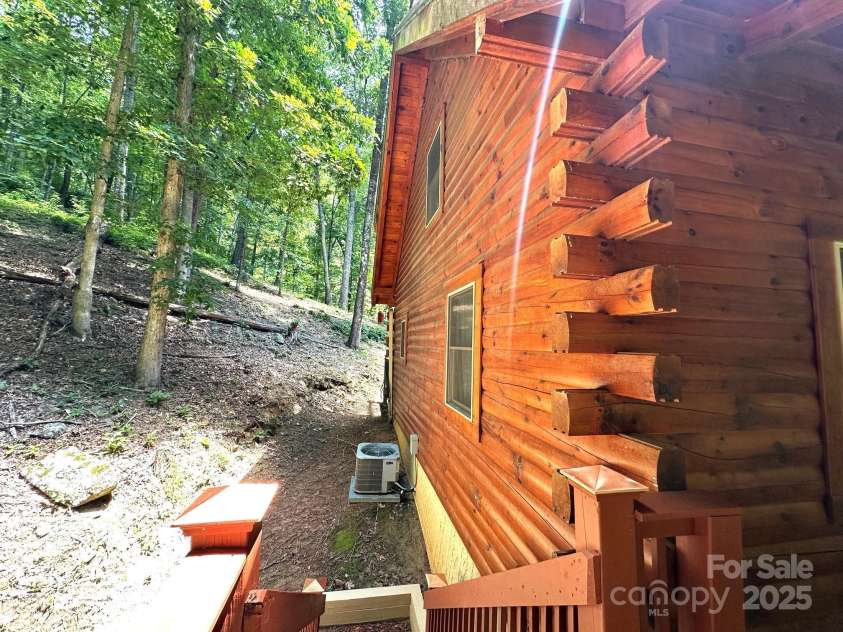 184 Poplar Drive, Lake Lure, NC 28746.  MLS# CAR4285241, YatesRealty ID 29166. Left side has stairs to front porch