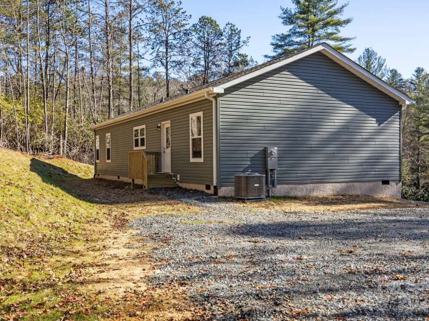 1663 Williamson Creek Road, Pisgah Forest, NC 28768.  MLS# CAR4194692, YatesRealty ID 29168. Just a few steps from parking to back door