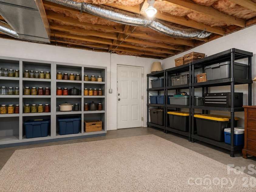 22 Webb Hill Road, Leicester, NC 28748.  MLS# CAR4386790, YatesRealty ID 29176. Basement