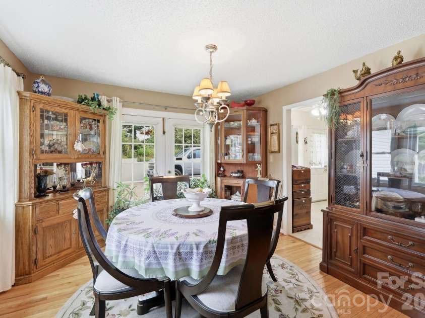 22 Webb Hill Road, Leicester, NC 28748.  MLS# CAR4386790, YatesRealty ID 29176. Dining room