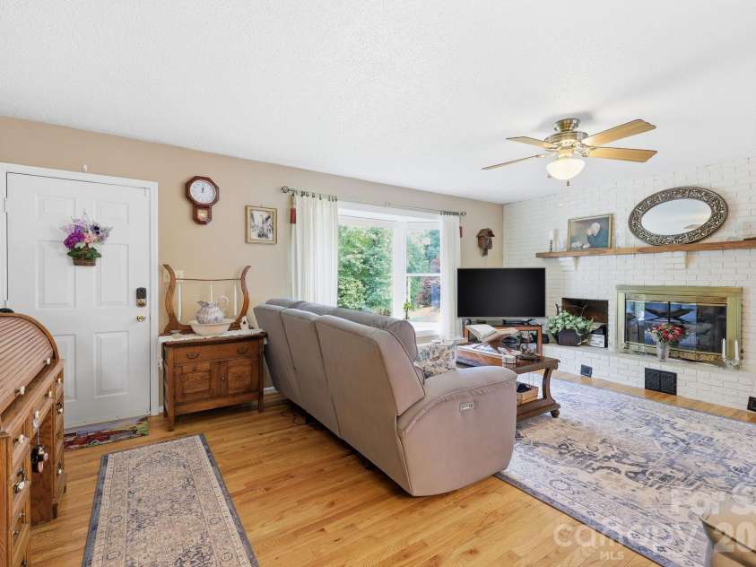 22 Webb Hill Road, Leicester, NC 28748.  MLS# CAR4386790, YatesRealty ID 29176. Living room