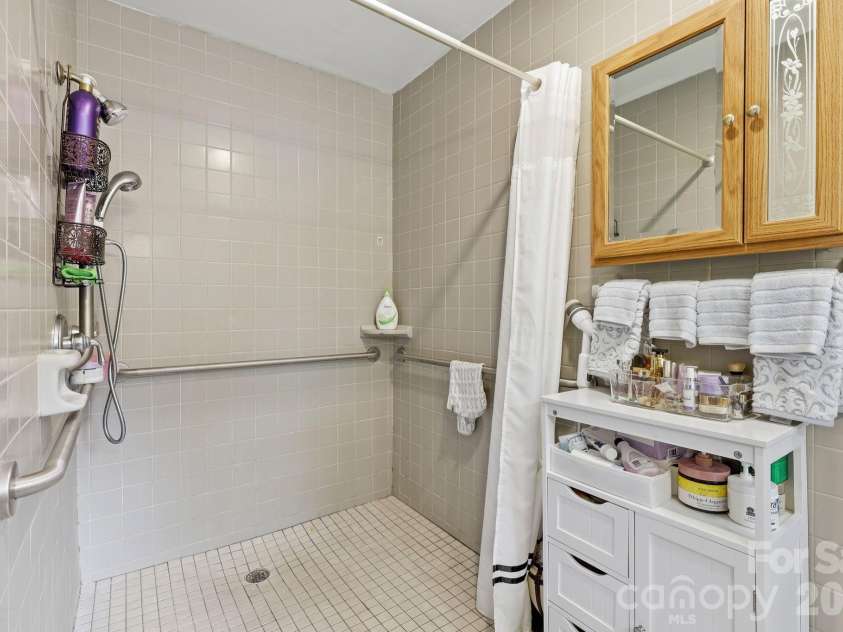 22 Webb Hill Road, Leicester, NC 28748.  MLS# CAR4386790, YatesRealty ID 29176. Primary bathroom