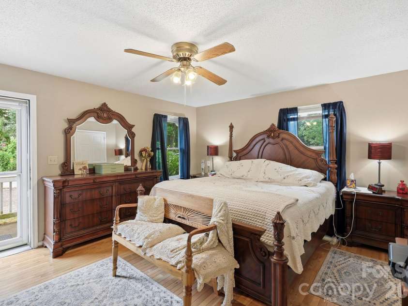 22 Webb Hill Road, Leicester, NC 28748.  MLS# CAR4386790, YatesRealty ID 29176. Primary bedroom