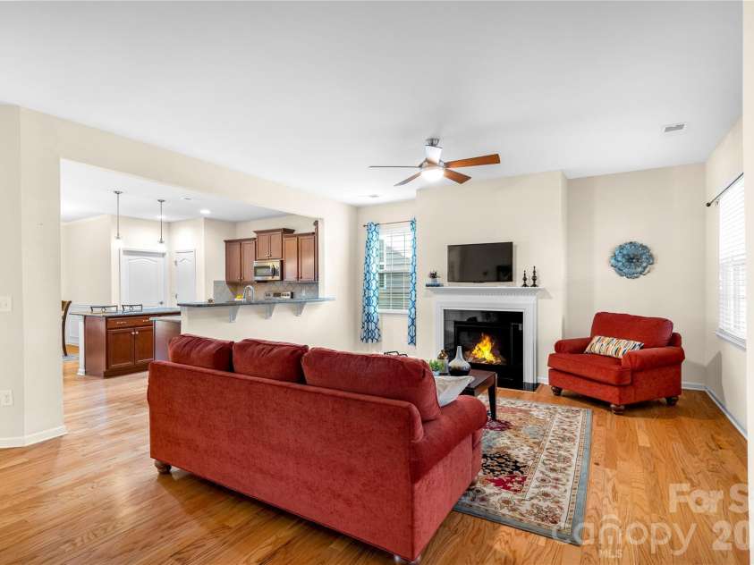 1016 Wells Lane, Fort Mill, SC 29707.  MLS# CAR4359886, YatesRealty ID 29188. Central Gas log fireplace
