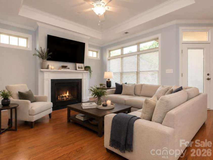 4534 Ideal Way, Harrisburg, NC 28075.  MLS# CAR4377645, YatesRealty ID 29209. Virtually staged great room