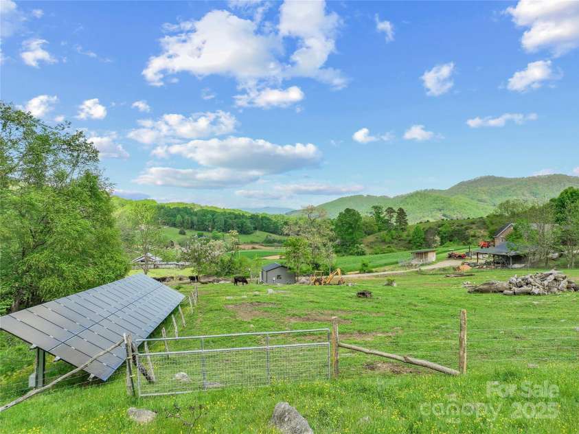 315 Morgan Branch Road, Leicester, NC 28748.  MLS# CAR4252510, YatesRealty ID 2922. Extra Lot & Solar Array