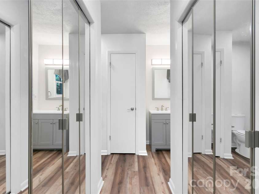 114 Falling Waters Road, Hendersonville, NC 28792.  MLS# CAR4426229, YatesRealty ID 29220. Two sets of mirrored closets