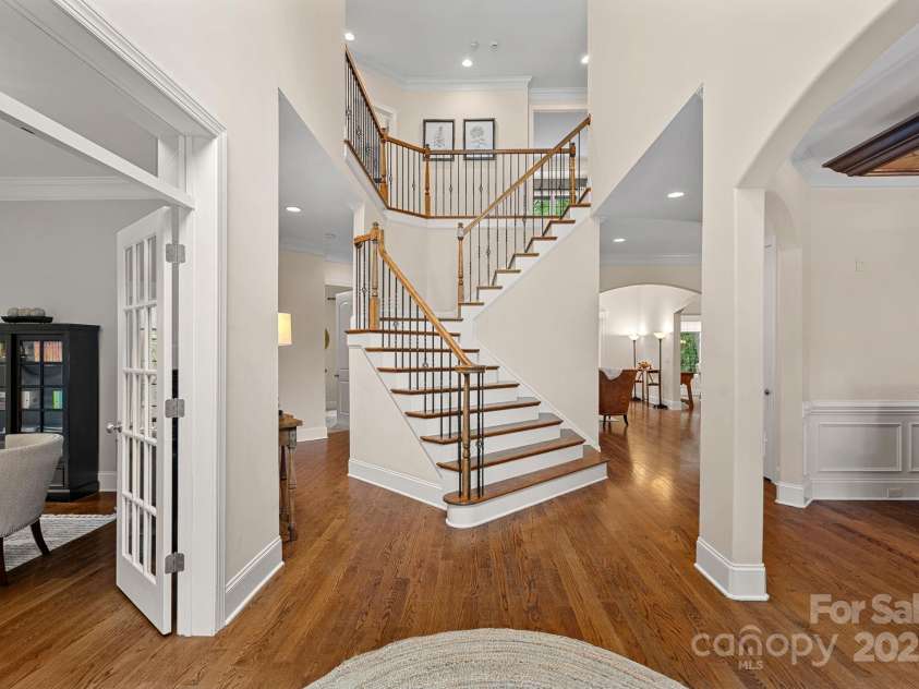 1305 Anniston Place, Wesley Chapel, NC 28079.  MLS# CAR4250299, YatesRealty ID 29238. Grand entrance staircase
