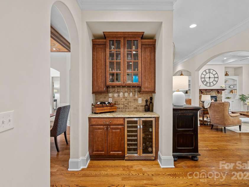 1305 Anniston Place, Wesley Chapel, NC 28079.  MLS# CAR4250299, YatesRealty ID 29238. Wine/Butlers Pantry