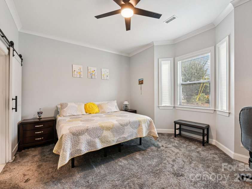 5141 Sapp Circle, Clover, SC 29710.  MLS# CAR4282509, YatesRealty ID 29244. Main-level primary retreat with bay window—wake to natural light.