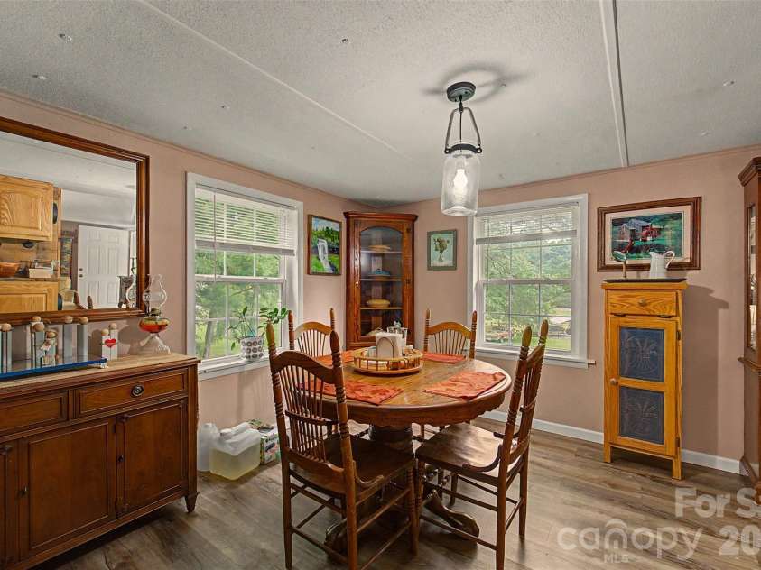 1350 Skeenah Road, Franklin, NC 28734.  MLS# CAR4388615, YatesRealty ID 29250. Dining Room