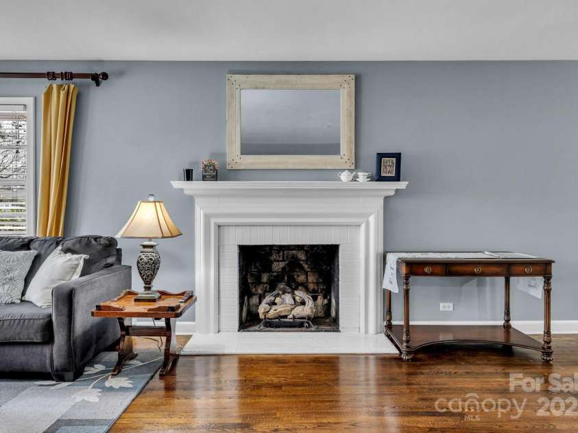 1101 Roundknob Avenue, Salisbury, NC 28144.  MLS# CAR4232007, YatesRealty ID 2926. Living Room Fireplace
