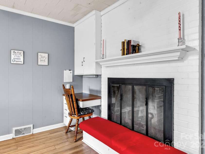 1101 Roundknob Avenue, Salisbury, NC 28144.  MLS# CAR4232007, YatesRealty ID 2926. Office Fireplace