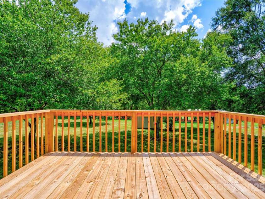 145 Ball Park Road, Lawndale, NC 28090.  MLS# CAR4283120, YatesRealty ID 29260. Rear Deck