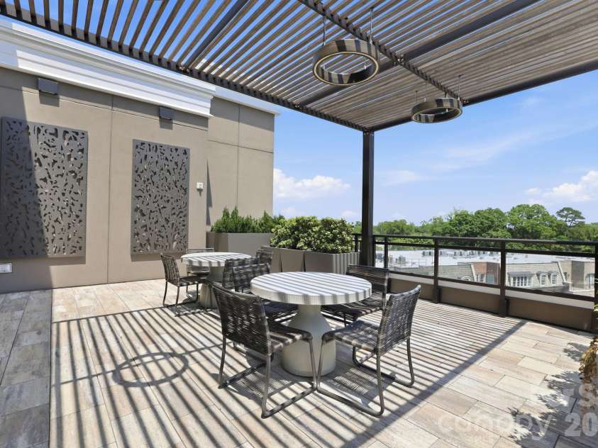 130 Cherokee Road, Charlotte, NC 28207.  MLS# CAR4370948, YatesRealty ID 29262. Rooftop Dining