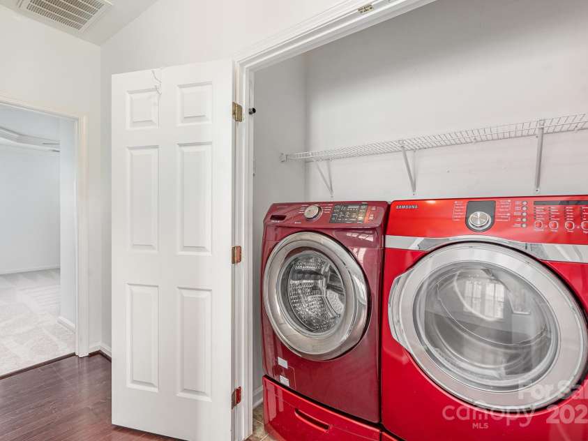 3822 Carl Parmer Drive, Harrisburg, NC 28075.  MLS# CAR4223446, YatesRealty ID 2927. Laundry closet in hallway