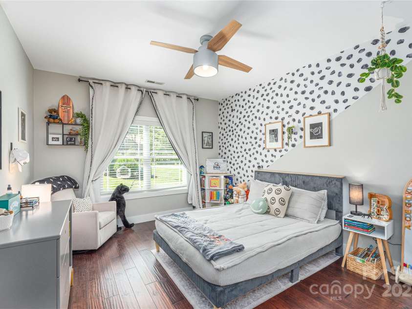348 Olivet Lane, Fletcher, NC 28732.  MLS# CAR4287299, YatesRealty ID 29273. Bedroom Three upstairs