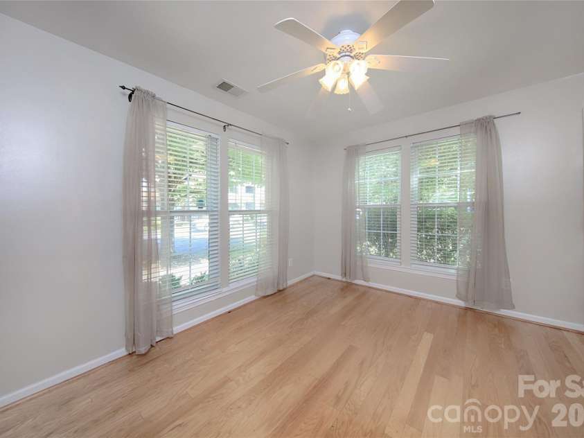 14556 Reese Boulevard, Huntersville, NC 28078.  MLS# CAR4380745, YatesRealty ID 29278. 1st Floor 3rd Bedroom with hardwood flooring, walk in Closet 