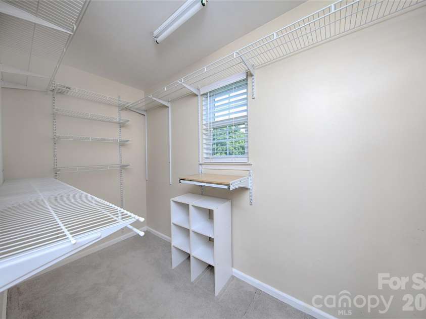14556 Reese Boulevard, Huntersville, NC 28078.  MLS# CAR4380745, YatesRealty ID 29278. Large Primary Closet with Natural light