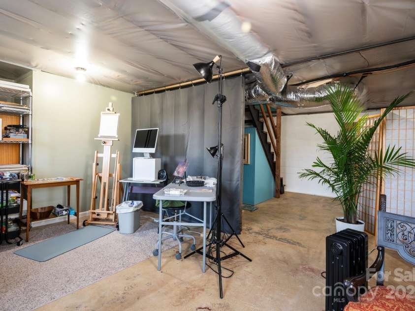 31 Skyland Circle, Asheville, NC 28804.  MLS# CAR4284823, YatesRealty ID 29278. More views of the unfinished basement