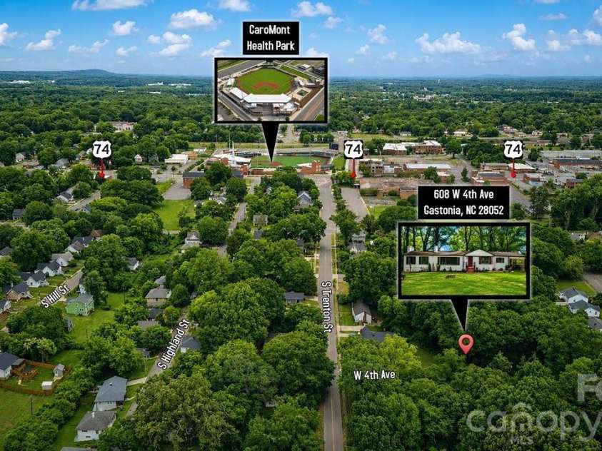 608 4th Avenue, Gastonia, NC 28052.  MLS# CAR4385881, YatesRealty ID 29296. 