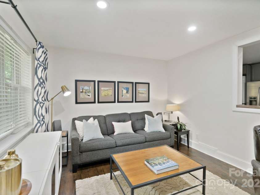 5914 Mt Holly Huntersville Road, Charlotte, NC 28216.  MLS# CAR4273144, YatesRealty ID 29300. Recessed lighting in living room