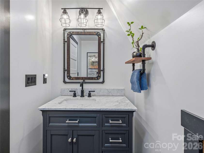 1877 Wilson Cove Road, Canton, NC 28716.  MLS# CAR4388095, YatesRealty ID 29313. Half-bath in the loft area