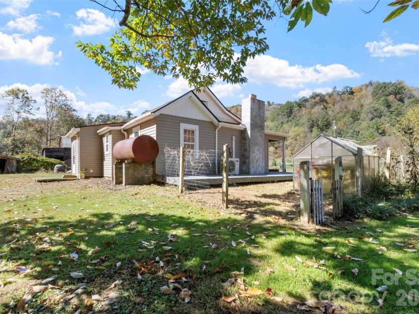 689 Bald Mountain Road, Burnsville, NC 28714.  MLS# CAR4309436, YatesRealty ID 2933. Rear View