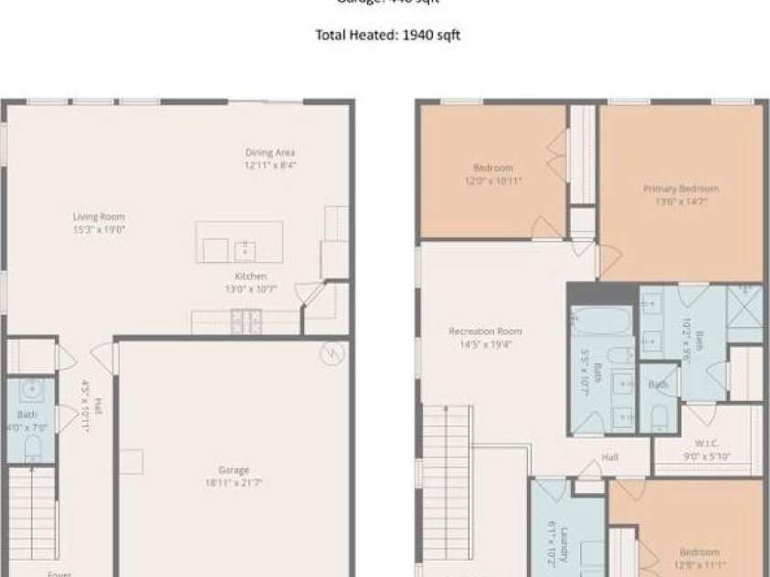 2010 Red Ash Drive, Charlotte, NC 28215.  MLS# CAR4363985, YatesRealty ID 29330. Floorplan