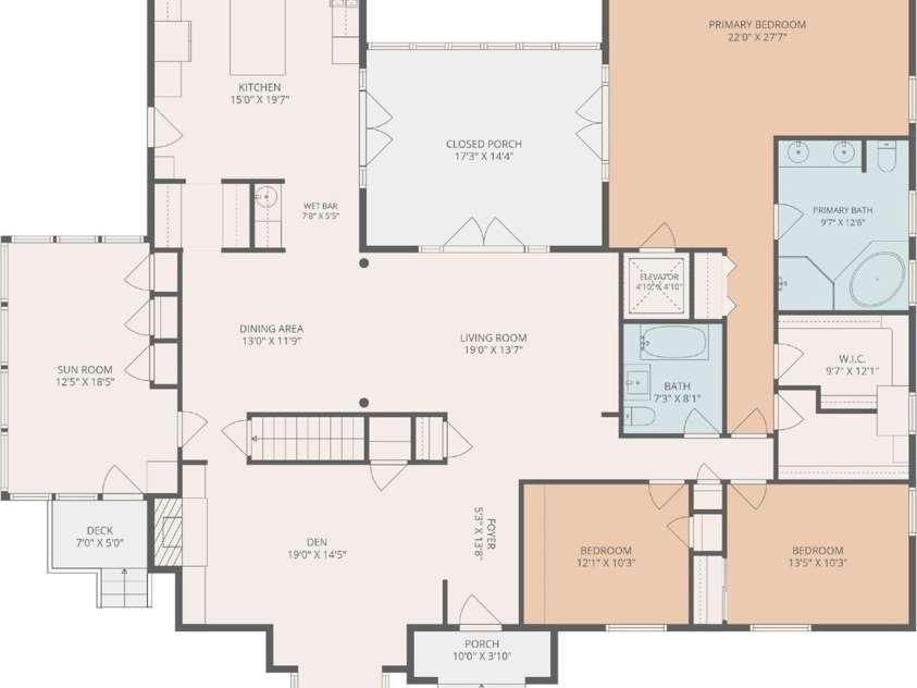 104 Valley Vista Drive, Black Mountain, NC 28711.  MLS# CAR4388162, YatesRealty ID 29333. Floor plan