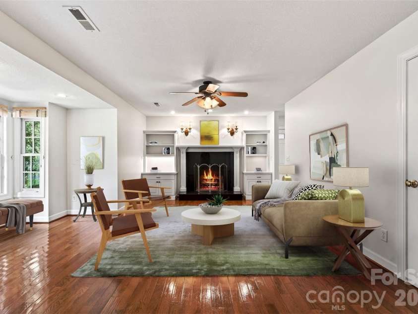 104 Valley Vista Drive, Black Mountain, NC 28711.  MLS# CAR4388162, YatesRealty ID 29333. Staged photo of den