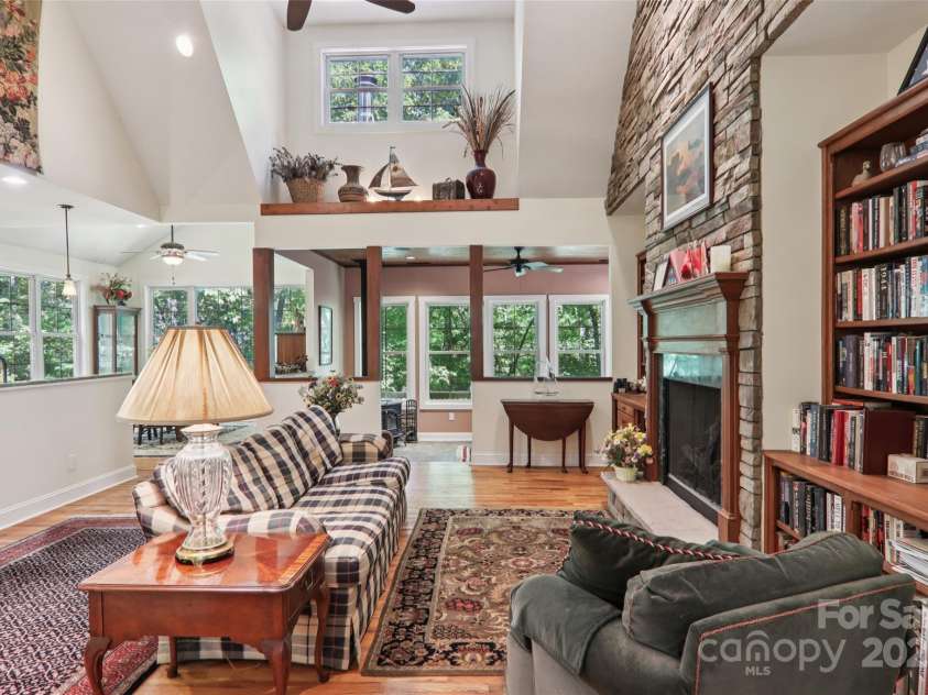 398 Falling Leaves Lane, Hendersonville, NC 28792.  MLS# CAR4267350, YatesRealty ID 29335. Great Room with Open Floor Plan