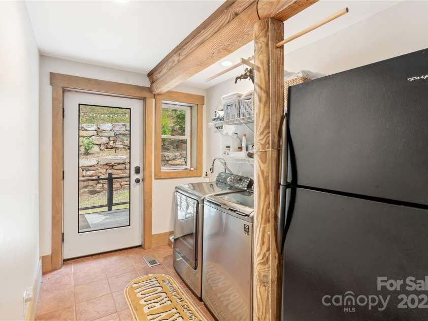 81 Garnet Drive, Leicester, NC 28748.  MLS# CAR4281665, YatesRealty ID 29343. Back ent.