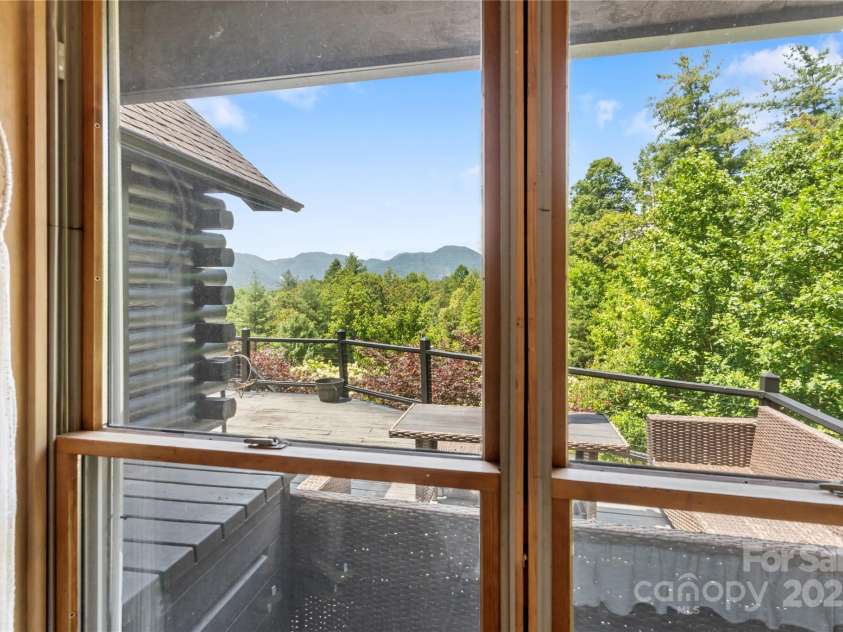 81 Garnet Drive, Leicester, NC 28748.  MLS# CAR4281665, YatesRealty ID 29343. View from Guest rm