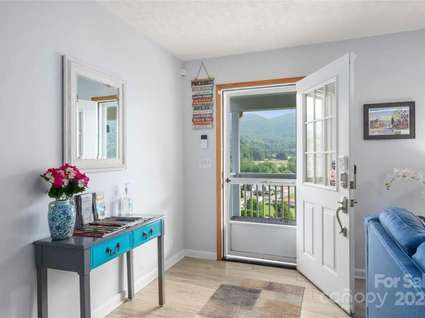 262 Lewis Lane, Maggie Valley, NC 28751.  MLS# CAR4265757, YatesRealty ID 29347. Entry door